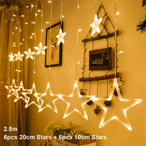 Elk Bell String Light LED Christmas Decor For Home Hanging Garland Christmas Tree Decor Ornament 2019 Navidad Xmas Gift New Year