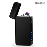 New Double Plasma Arc Lighter Windproof Electronic USB Recharge  Cigarette Smoking Electric Lighter