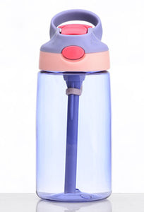 New 500ML 4 Colors Baby Water Bottles Infant Newborn Cup Children Learn Feeding Straw Juice Drinking Bottle BPA Free for Kids